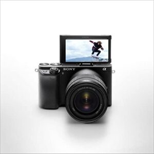 Sony Alpha ILCE-6400M 24.2MP Mirrorless Digital SLR Camera (Black) with 18-135mm Zoom Lens | APS-C Sensor |Real-Time Eye Auto Focus | 4K Vlogging Camera | Tiltable LCD - Black