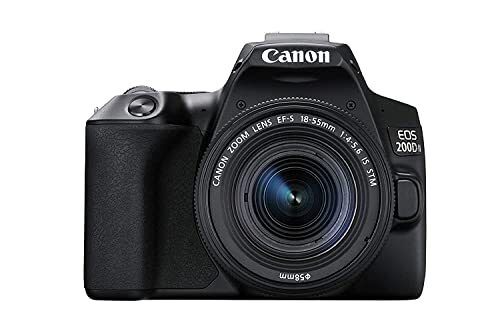 Canon EOS 200D II 24.1MP DSLR + EF-S 18-55mm Lens (Black)